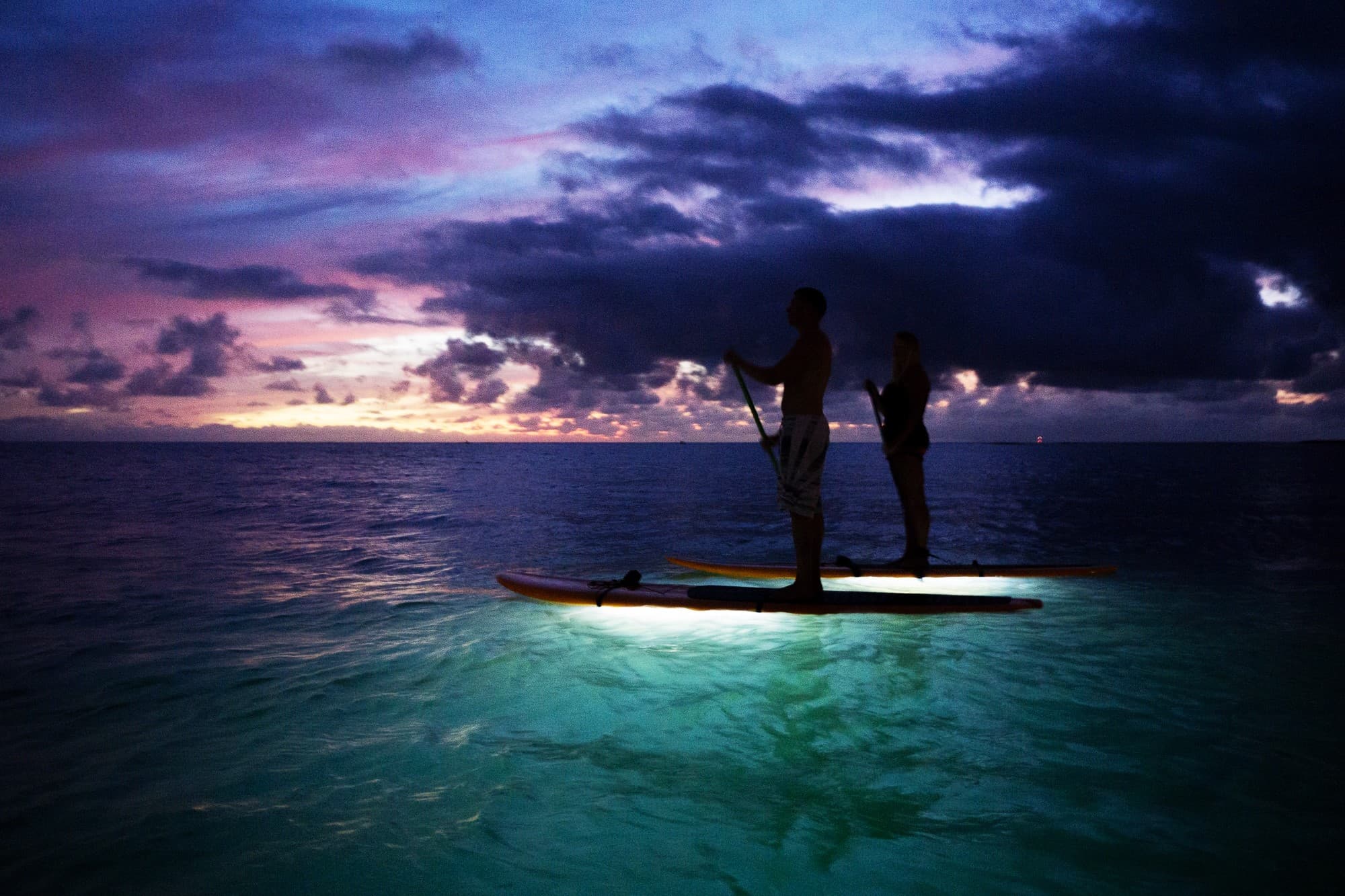 Evening paddle session